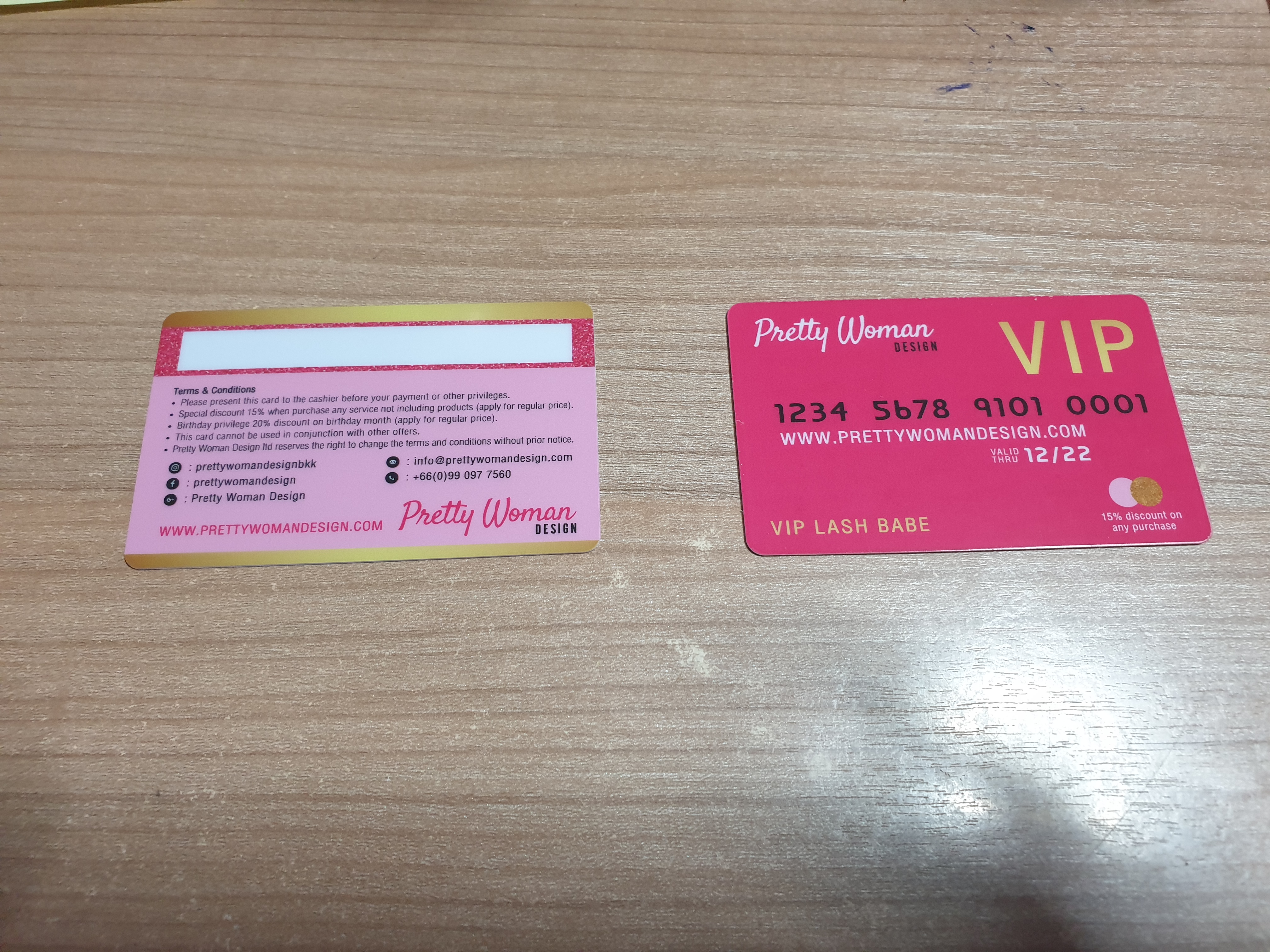 บัตรของขวัญ Gift Voucher ดีไซน์พรีเมียม